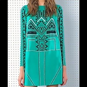 Tibi Silk printed mini dress Sz8